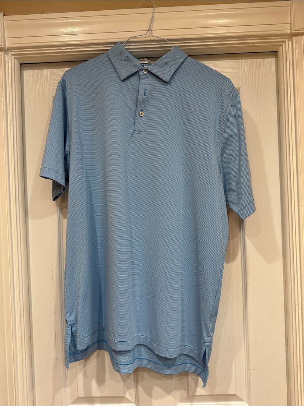 Peter Millar Light Blue Short Sleeve Polo